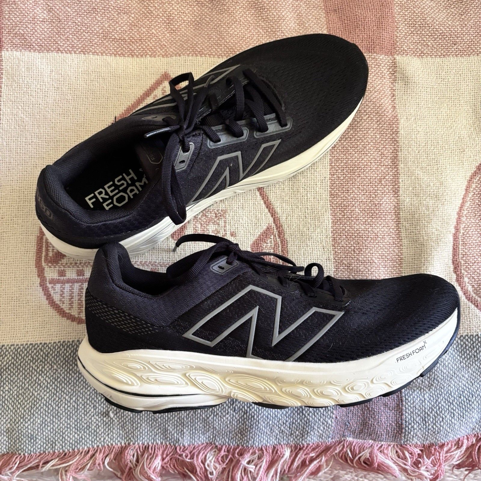 New Balance Fresh Foam W860a14 Women's Athletic Shoes Black Mesh Size 10.5